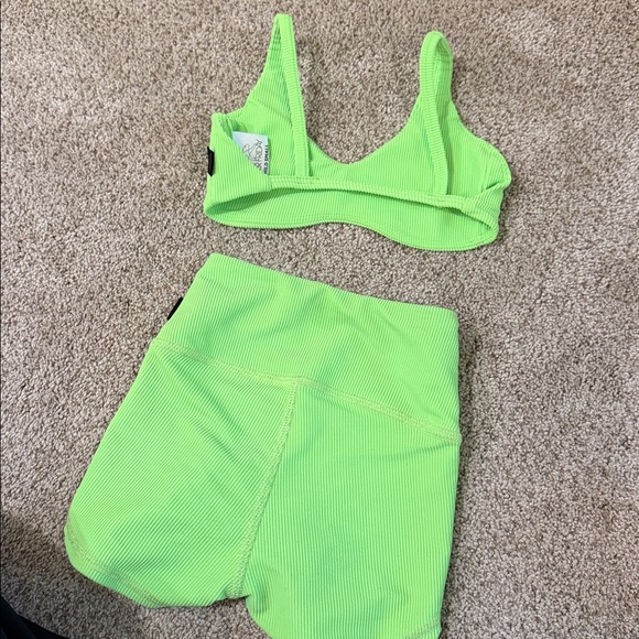 Tiger Friday Neon Green Ribbed Set - Picture 4 of 4
